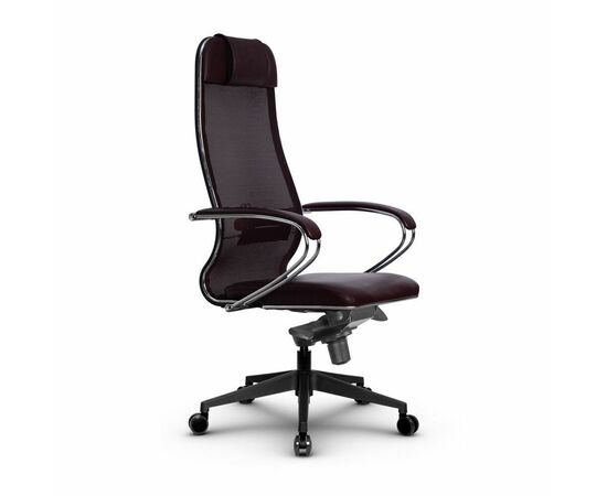 Metta L 1m 36/K_17840_Сетка X2 - Темно-бордовый_Кожа перфорированная NewLeather - Темно-бордовый | Интернет магазин мебели и декора LifeDekor