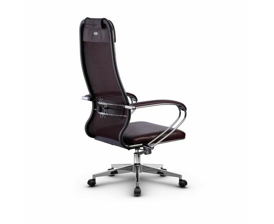 Metta L 1m 36/K_17834_Сетка X2 - Темно-бордовый_Кожа перфорированная NewLeather - Темно-бордовый, изображение 3 | Интернет магазин мебели и декора LifeDekor