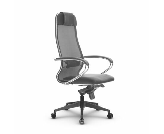 Metta L 1m 36/K_17840_Сетка X2 - Черный_Кожа перфорированная NewLeather - Черный | Интернет магазин мебели и декора LifeDekor