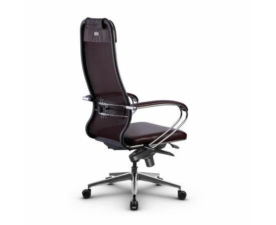 Metta L 1m 36/K_17839_Сетка X2 - Темно-бордовый_Кожа перфорированная NewLeather - Темно-бордовый, изображение 3 | Интернет магазин мебели и декора LifeDekor