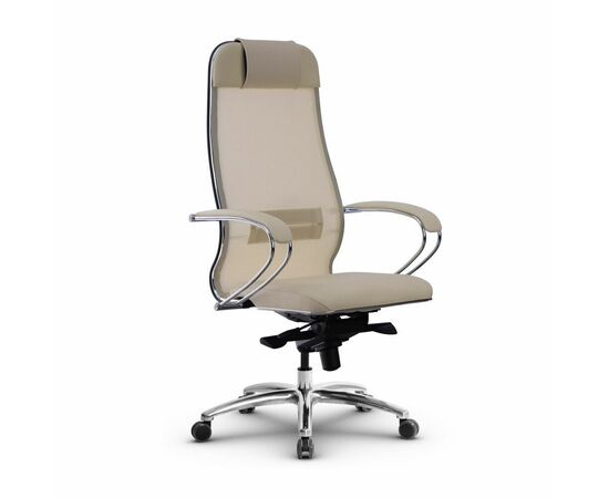 Metta L 1m 36/K_17838_Сетка X2 - Бежевый_Кожа перфорированная NewLeather - Бежевый, изображение 4 | Интернет магазин мебели и декора LifeDekor