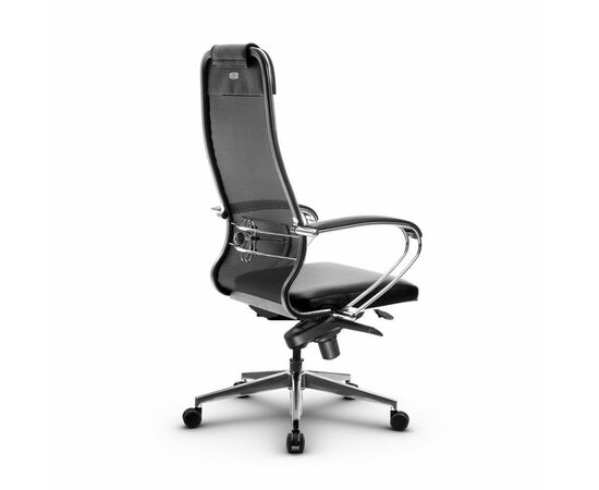 Metta L 1m 36/K_17839_Сетка X2 - Черный_Кожа перфорированная NewLeather - Черный, изображение 3 | Интернет магазин мебели и декора LifeDekor