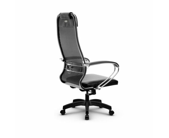 Metta L 1m 36/K_17831_Сетка X2 - Черный_Кожа перфорированная NewLeather - Черный, изображение 3 | Интернет магазин мебели и декора LifeDekor