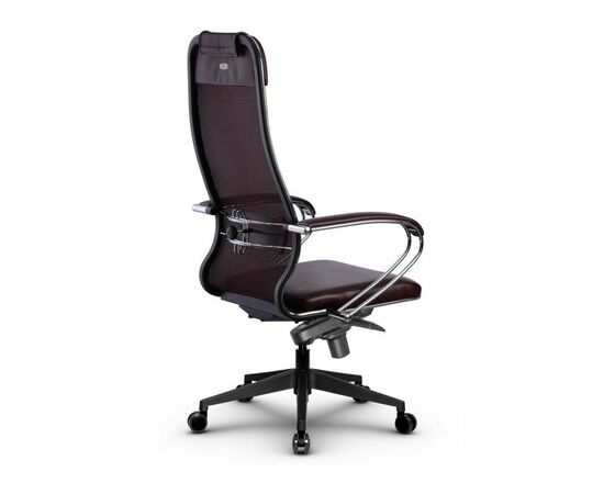 Metta L 1m 36/K_17840_Сетка X2 - Темно-бордовый_Кожа перфорированная NewLeather - Темно-бордовый, изображение 3 | Интернет магазин мебели и декора LifeDekor