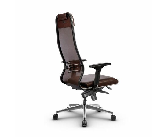 Metta L 1m 36/4D_17839_Сетка X2 - Коричневый_Кожа перфорированная NewLeather - Темно-коричневый, изображение 3 | Интернет магазин мебели и декора LifeDekor
