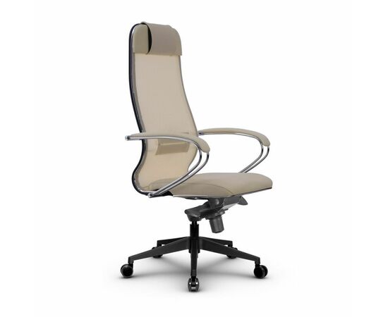 Metta L 1m 36/K_17840_Сетка X2 - Бежевый_Кожа перфорированная NewLeather - Бежевый | Интернет магазин мебели и декора LifeDekor