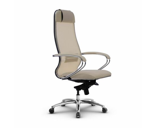 Metta L 1m 36/K_17838_Сетка X2 - Бежевый_Кожа перфорированная NewLeather - Бежевый | Интернет магазин мебели и декора LifeDekor