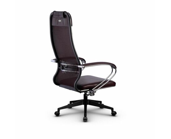 Metta L 1m 36/K_17832_Сетка X2 - Темно-бордовый_Кожа перфорированная NewLeather - Темно-бордовый, изображение 3 | Интернет магазин мебели и декора LifeDekor