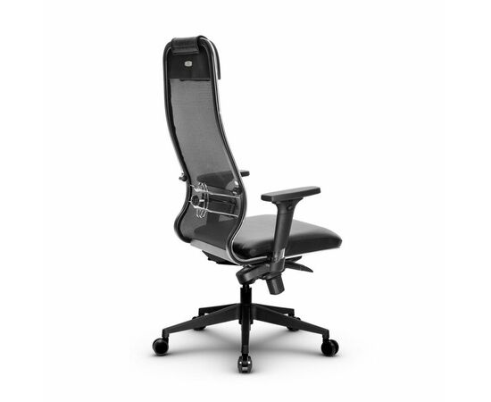 Metta L 1m 36/2D_17840_Сетка X2 - Черный_Кожа перфорированная NewLeather - Черный, изображение 3 | Интернет магазин мебели и декора LifeDekor