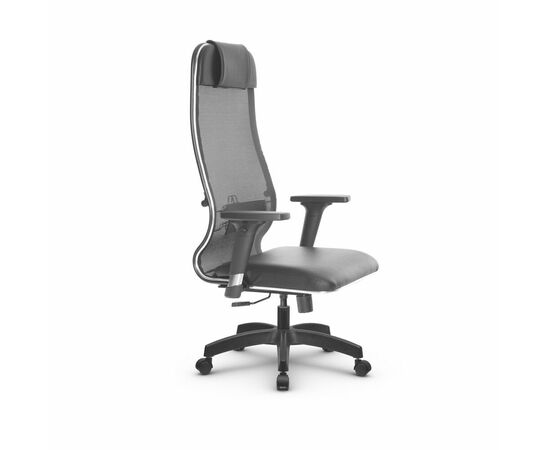 Metta L 1m 36/2D_17831_Сетка X2 - Черный_Кожа перфорированная NewLeather - Черный | Интернет магазин мебели и декора LifeDekor