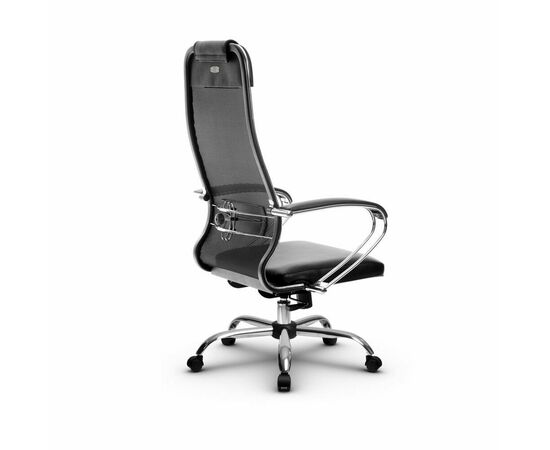 Metta L 1m 36/K_17833_Сетка X2 - Черный_Кожа перфорированная NewLeather - Черный, изображение 3 | Интернет магазин мебели и декора LifeDekor