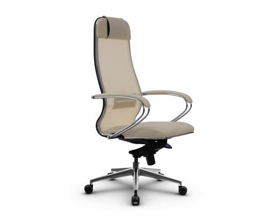 Metta L 1m 36/K_17839_Сетка X2 - Бежевый_Кожа перфорированная NewLeather - Бежевый | Интернет магазин мебели и декора LifeDekor