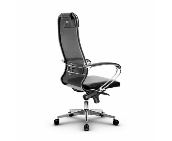 Metta L 1m 36/K_17841_Сетка X2 - Черный_Кожа перфорированная NewLeather - Черный, изображение 3 | Интернет магазин мебели и декора LifeDekor