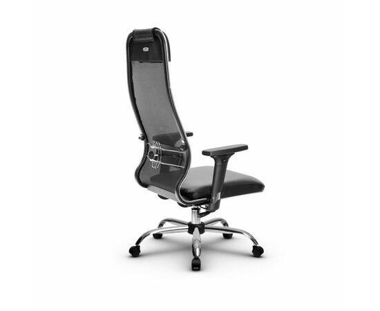 Metta L 1m 36/2D_17833_Сетка X2 - Черный_Кожа перфорированная NewLeather - Черный, изображение 3 | Интернет магазин мебели и декора LifeDekor