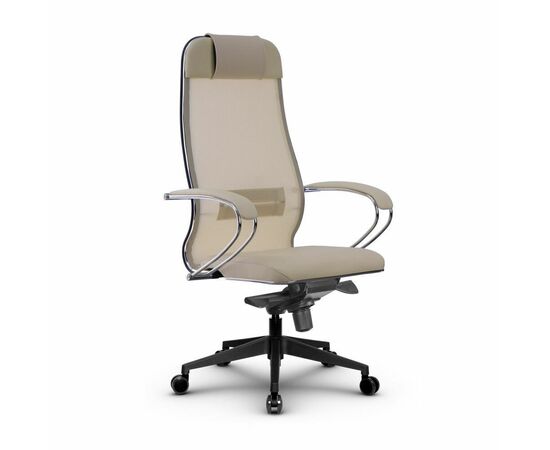 Metta L 1m 36/K_17840_Сетка X2 - Бежевый_Кожа перфорированная NewLeather - Бежевый, изображение 4 | Интернет магазин мебели и декора LifeDekor