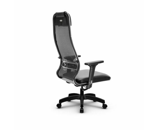 Metta L 1m 36/2D_17831_Сетка X2 - Черный_Кожа перфорированная NewLeather - Черный, изображение 3 | Интернет магазин мебели и декора LifeDekor