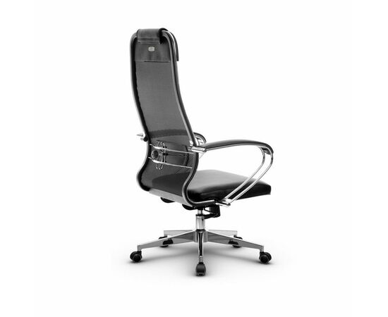 Metta L 1m 36/K_17834_Сетка X2 - Черный_Кожа перфорированная NewLeather - Черный, изображение 3 | Интернет магазин мебели и декора LifeDekor