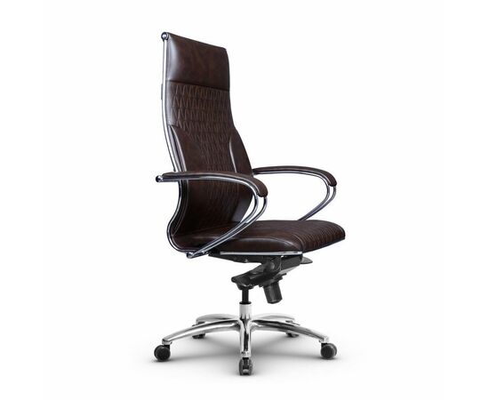 Metta L 1c 44B/K_17838_Кожа перфорированная NewLeather - Темно-коричневый_Кожа перфорированная NewLeather - Темно-коричневый | Интернет магазин мебели и декора LifeDekor