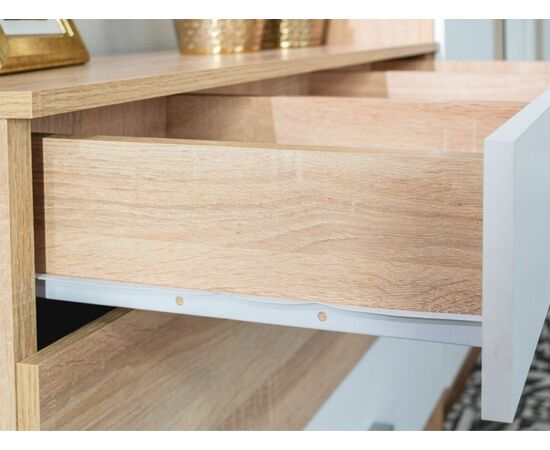 Спальня «Алена» 4 дв. шк, Дуб сонома/белый, изображение 11 | Интернет магазин мебели и декора LifeDekor