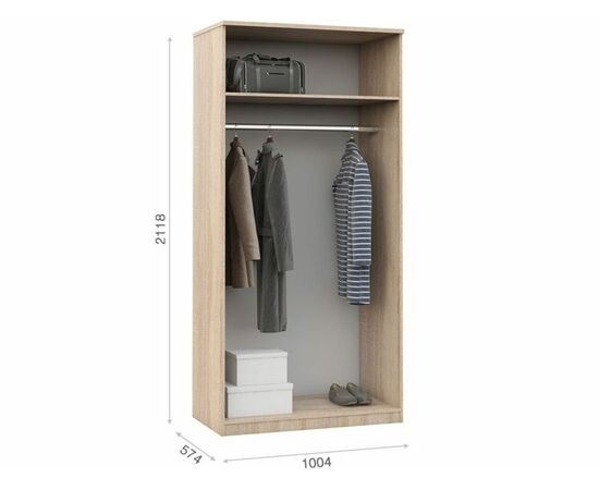 Спальня «Аврора», Дуб сонома/Белый, изображение 11 | Интернет магазин мебели и декора LifeDekor