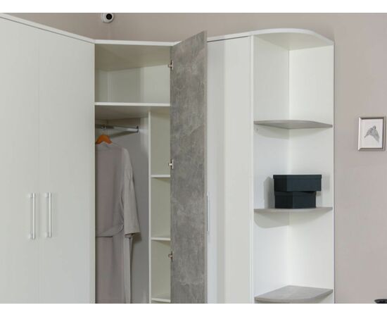 Спальня «Аврора», Белый/Ателье светлый, изображение 11 | Интернет магазин мебели и декора LifeDekor