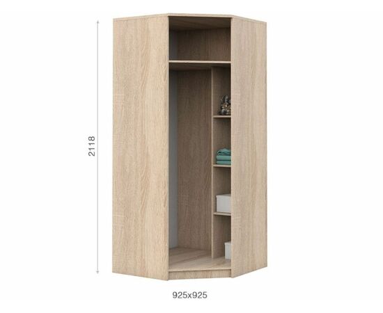 Спальня «Аврора», Дуб сонома/Белый, изображение 12 | Интернет магазин мебели и декора LifeDekor