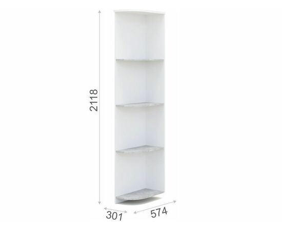 Спальня «Аврора», Белый/Ателье светлый, изображение 16 | Интернет магазин мебели и декора LifeDekor