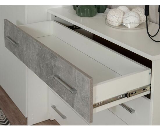 Спальня «Аврора» 4дв шк, Белый/Ателье светлый, изображение 14 | Интернет магазин мебели и декора LifeDekor