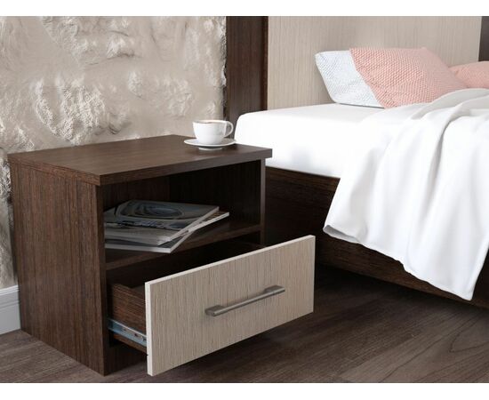 Спальня «Аврора» 3дв шк, Венге/Дуб молочный, изображение 11 | Интернет магазин мебели и декора LifeDekor