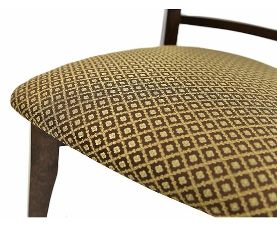 Обеденная группа (Стол Фабрицио-1 D100 и 4 стула Бурбон), орех темный, изображение 19 | Интернет магазин мебели и декора LifeDekor