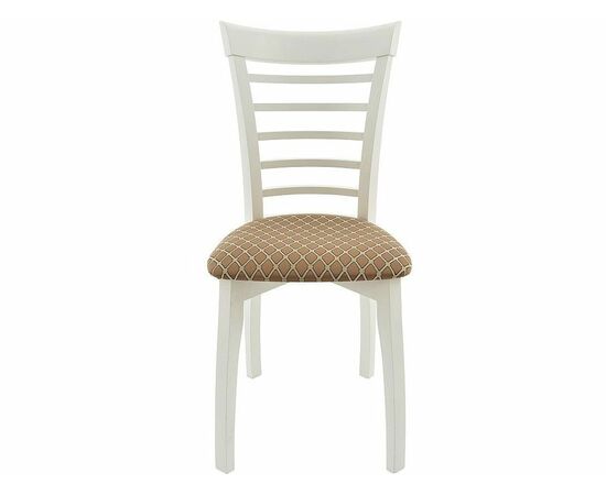 Обеденная группа (Стол Фабрицио-1 D100 и 4 стула Бурбон), эмаль белая, изображение 12 | Интернет магазин мебели и декора LifeDekor