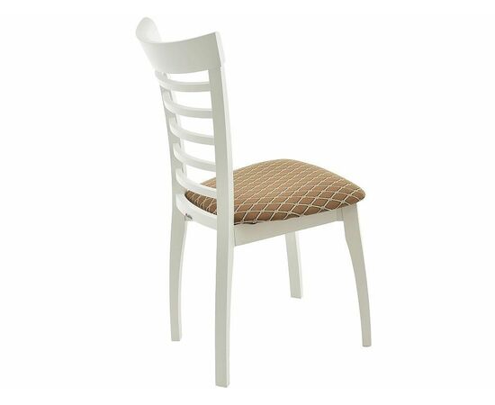 Обеденная группа (Стол Фабрицио-1 D100 и 4 стула Бурбон), эмаль белая, изображение 13 | Интернет магазин мебели и декора LifeDekor