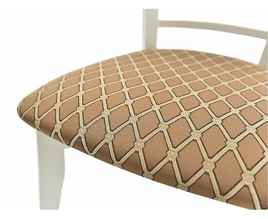 Обеденная группа (Стол Фабрицио-1 D100 и 4 стула Бурбон), эмаль белая, изображение 17 | Интернет магазин мебели и декора LifeDekor