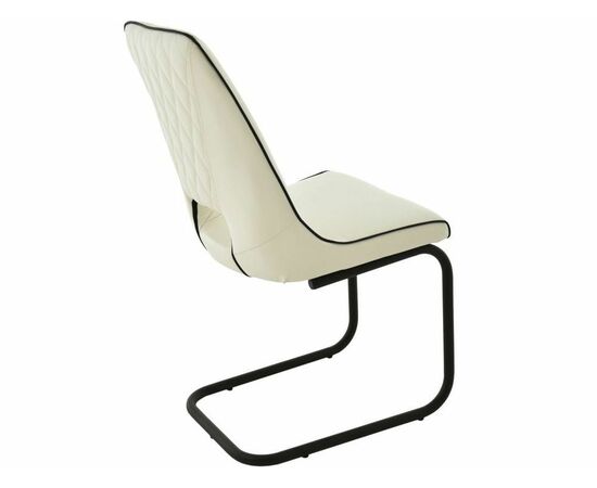 Обеденная группа (Стол Римини и 4 стула Эльзас), стекло белый, изображение 12 | Интернет магазин мебели и декора LifeDekor