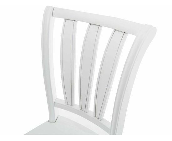 Обеденная группа (Стол Кабриоль GLASS и 4 стула Кабриоль жесткий), эмаль белая, изображение 13 | Интернет магазин мебели и декора LifeDekor