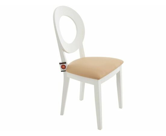 Обеденная группа (Стол Фабрицио-1 D 100 и 4 стула Коломбо-2), эмаль белая, изображение 11 | Интернет магазин мебели и декора LifeDekor