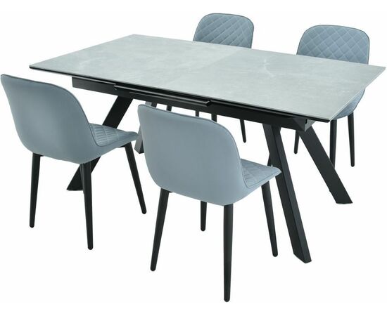 Стол «Como» Bayona Grey Natural, каркас черный, изображение 15 | Интернет магазин мебели и декора LifeDekor