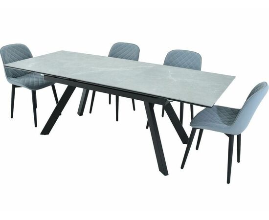 Стол «Como» Bayona Grey Natural, каркас черный, изображение 16 | Интернет магазин мебели и декора LifeDekor