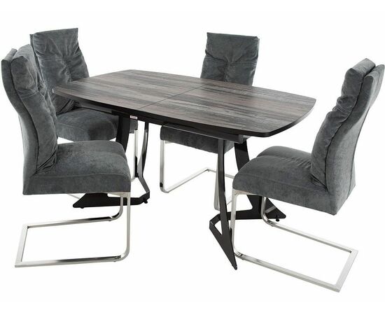 Стол «Милан» ПМ пластик, Дерево темное, изображение 11 | Интернет магазин мебели и декора LifeDekor