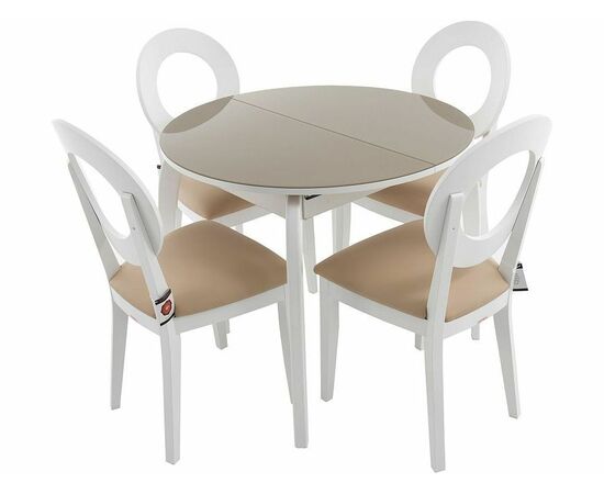 Стул «Коломбо-2», Нитро крем, эмаль белая, изображение 11 | Интернет магазин мебели и декора LifeDekor