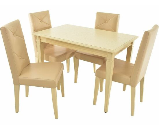 Стол «Сиена» 110x70, слоновая кость, изображение 11 | Интернет магазин мебели и декора LifeDekor