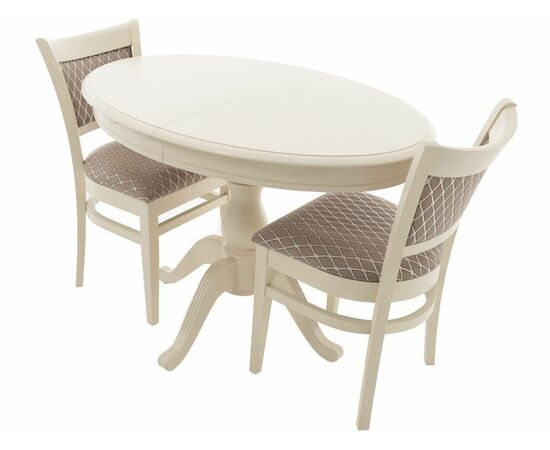 Стол «Фабрицио» эллипс 110x75, слоновая кость, изображение 11 | Интернет магазин мебели и декора LifeDekor