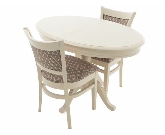 Стол «Фабрицио» эллипс 110x75, слоновая кость, изображение 12 | Интернет магазин мебели и декора LifeDekor