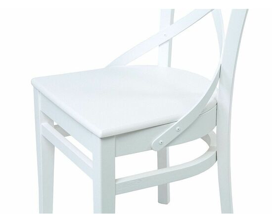 Обеденная группа (Стол Прага и 4 стула Соло Венский жесткий), эмаль белая, изображение 12 | Интернет магазин мебели и декора LifeDekor