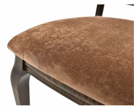 Обеденная группа (Стол Кабриоль и 4 стула Кабриоль с жесткой спинкой), орех темный, изображение 14 | Интернет магазин мебели и декора LifeDekor