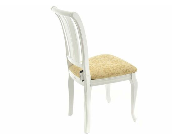 Обеденная группа (Стол Кабриоль и 4 стула Кабриоль с жесткой спинкой), эмаль белая, изображение 11 | Интернет магазин мебели и декора LifeDekor