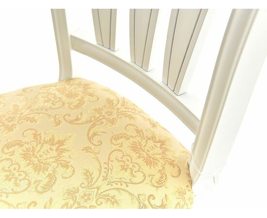 Обеденная группа (Стол Кабриоль и 4 стула Кабриоль с жесткой спинкой), эмаль белая, изображение 13 | Интернет магазин мебели и декора LifeDekor