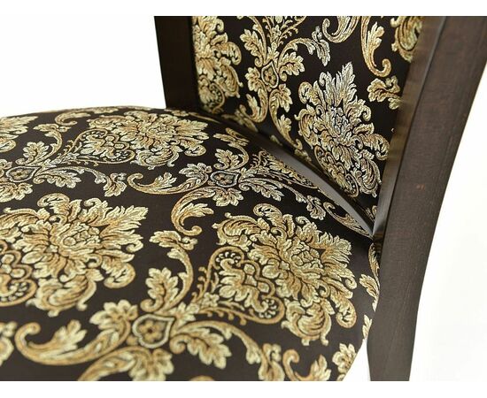 Обеденная группа (Стол Прага и 4 стула Тулон мягкий), орех темный, изображение 12 | Интернет магазин мебели и декора LifeDekor