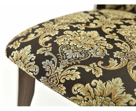 Обеденная группа (Стол Прага и 4 стула Тулон мягкий), орех темный, изображение 13 | Интернет магазин мебели и декора LifeDekor