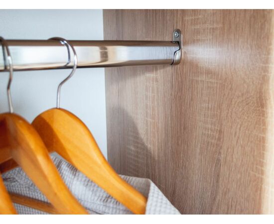 Шкаф «Алёна» 4-х дверный (без зеркал), Дуб сонома/Белый, изображение 5 | Интернет магазин мебели и декора LifeDekor